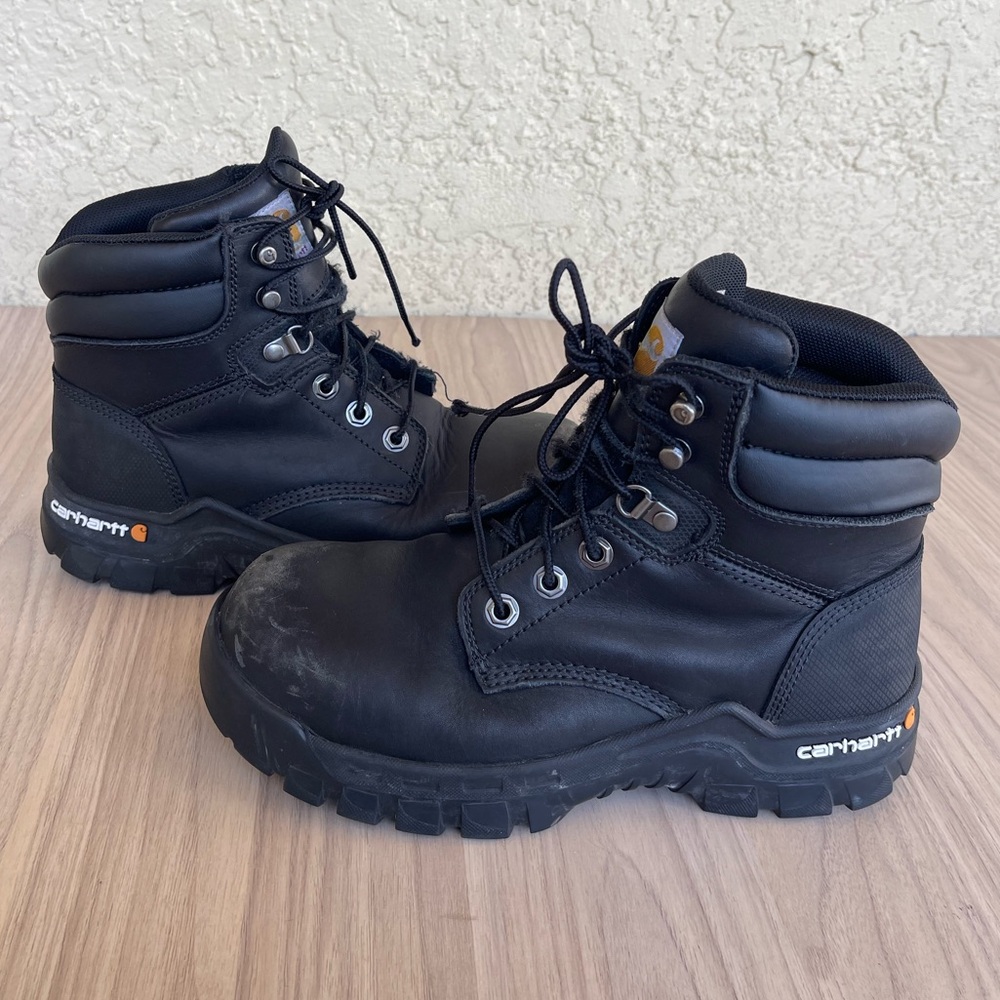 Carhartt Women's Black Lace-Up Work Boots 7.5